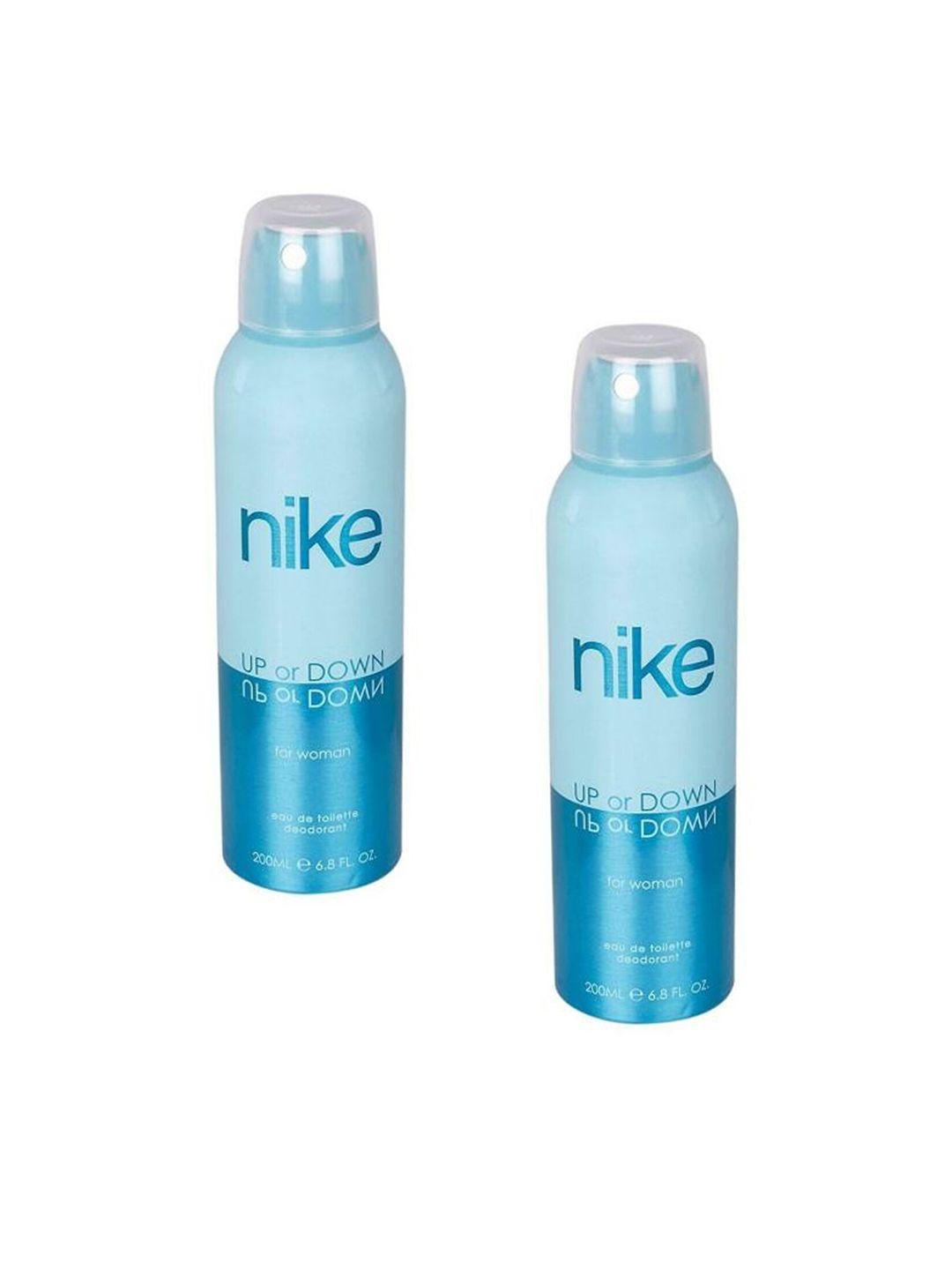 nike fragrances women set of 2 up or down edt deodorants - 200ml each