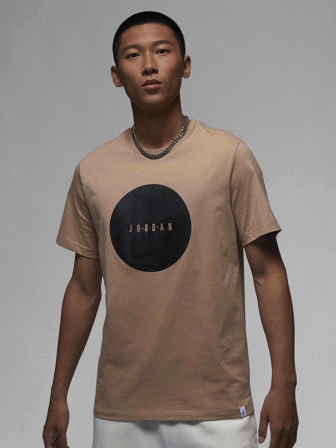 nike jordan typography printed round neck t-shirt