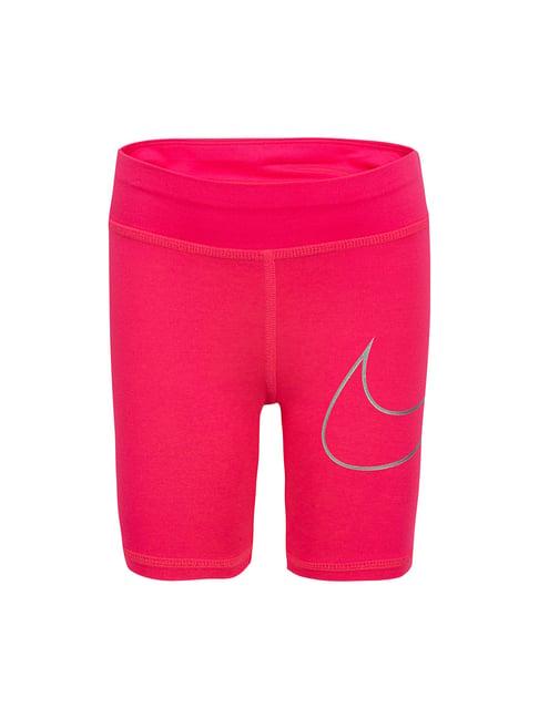 nike kids pink printed shorts