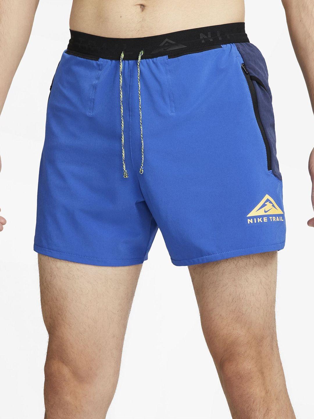 nike men dri-fit brief-lined trail logo printed shorts