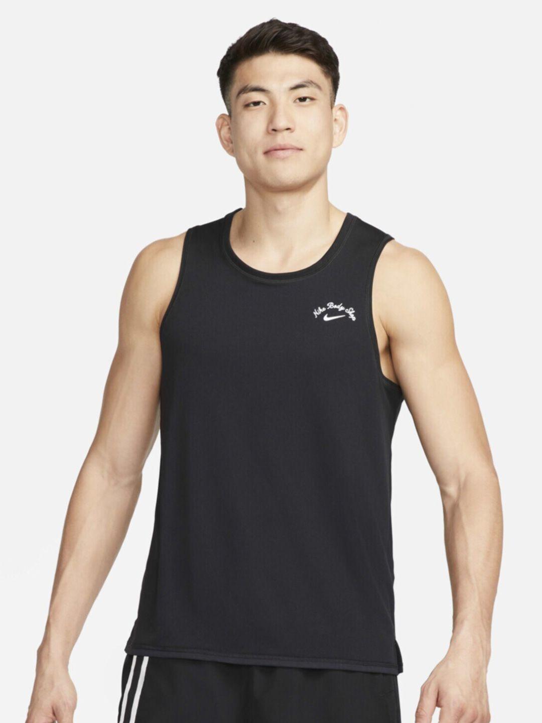 nike men dri-fit miler running tank t-shirt