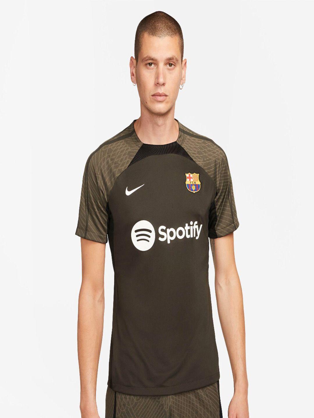 nike men f.c. barcelona strike dri-fit football t-shirt