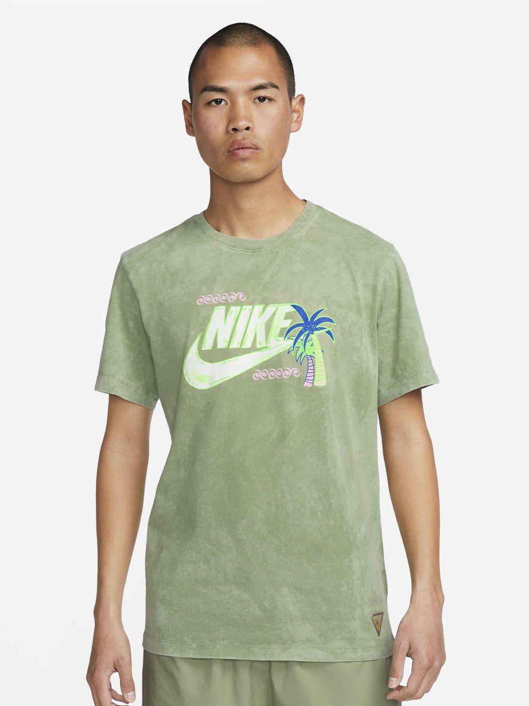 nike men printed sportswear cotton t-shirt