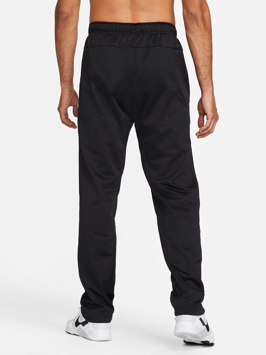 nike men solid therma-fit training track pants