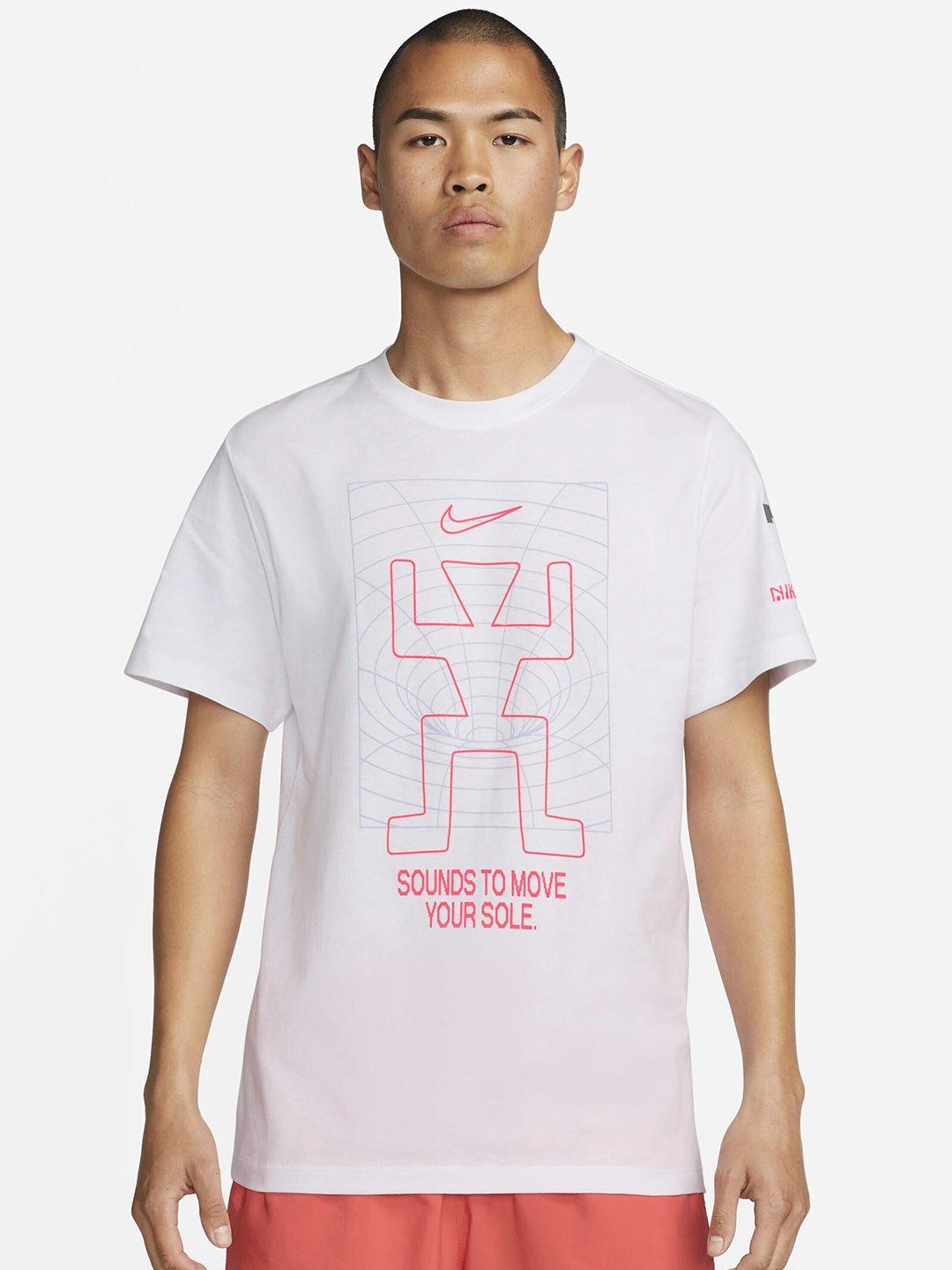 nike men sportswear printed cotton t-shirt