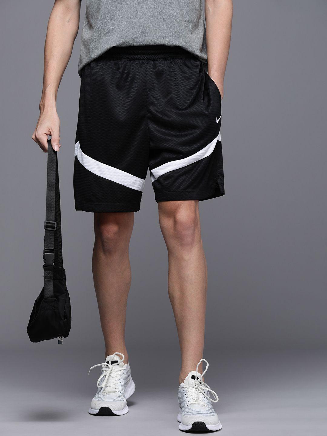 nike men striped basketball sports shorts with dri-fit technology