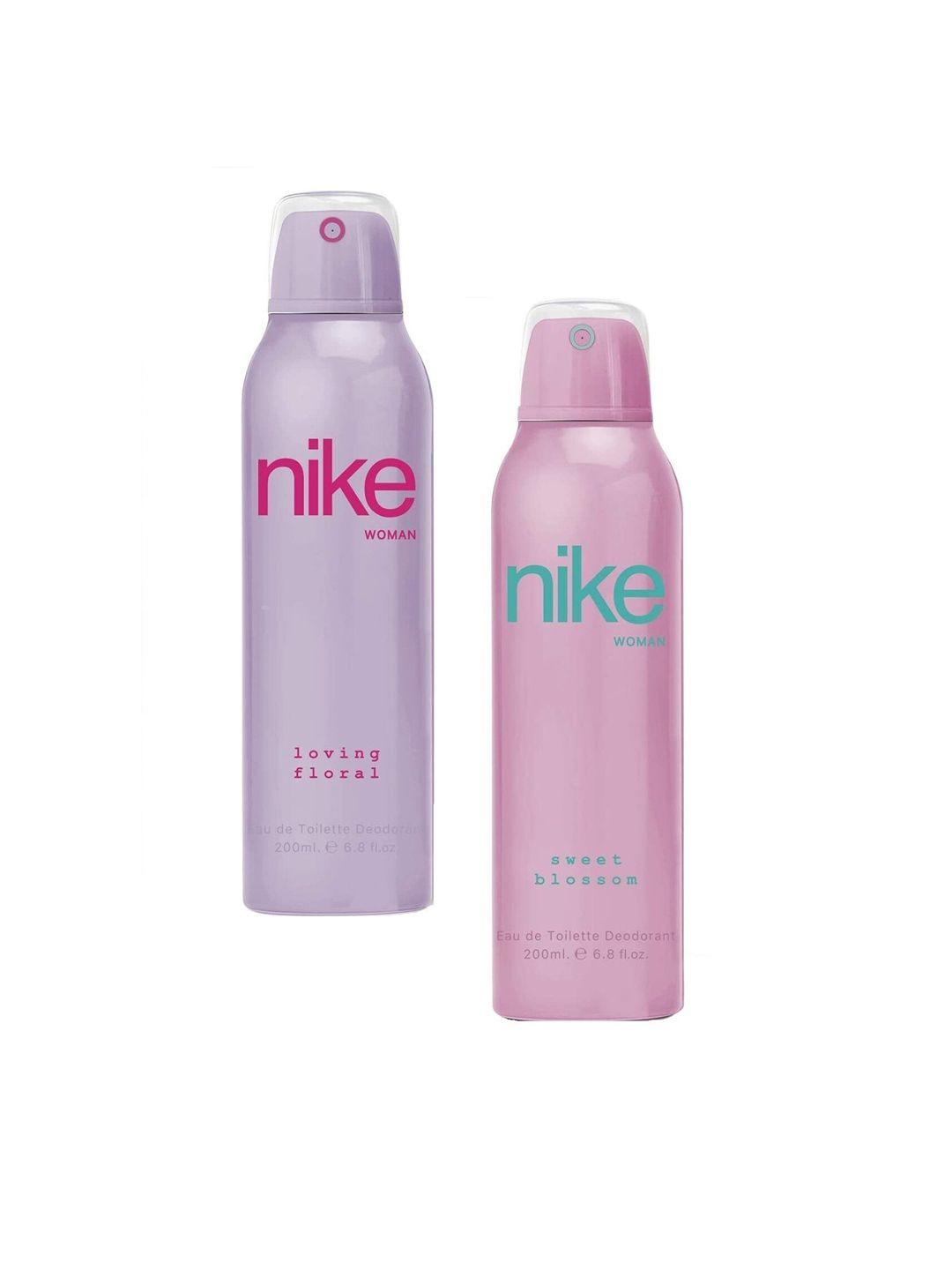 nike pack of 2 woman loving floral & sweet blossom deodorant- 200ml each