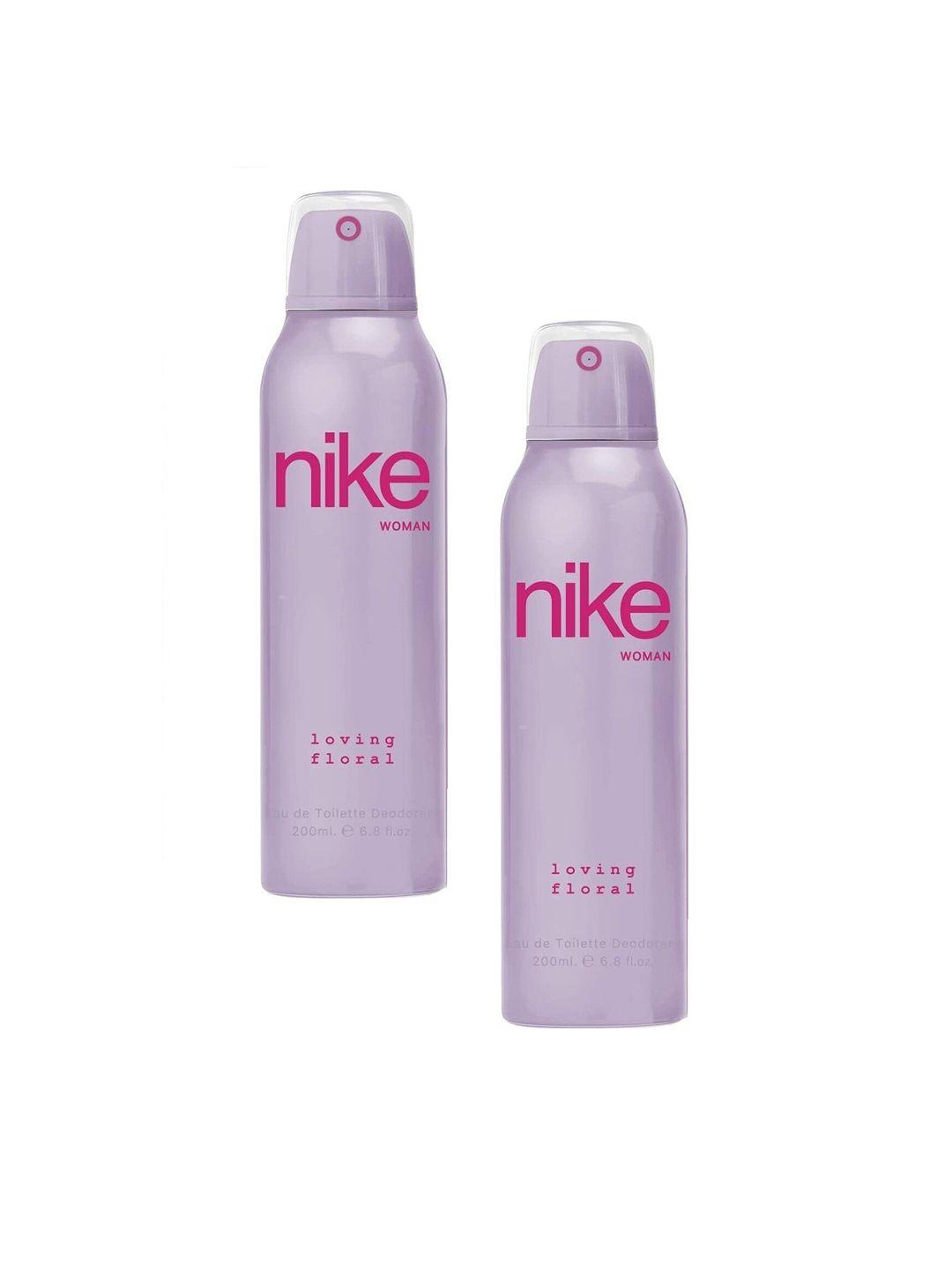 nike pack of 2 woman loving floral deodorant- 200ml each