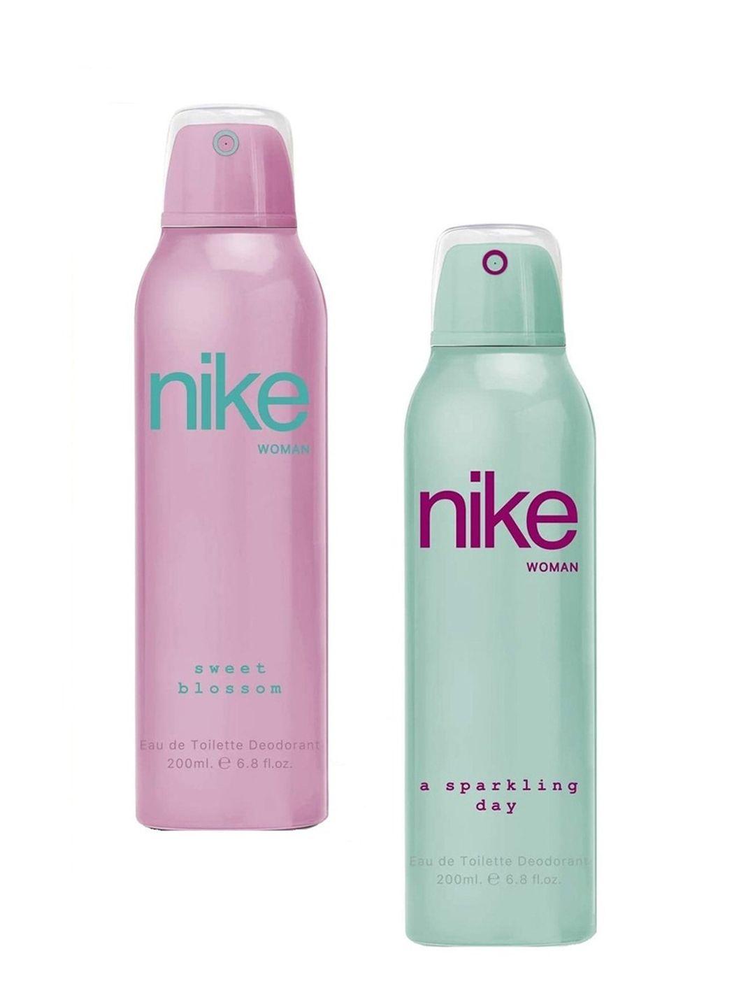 nike pack of 2 woman sweet blossom & a sparkling day deodorant- 200ml each
