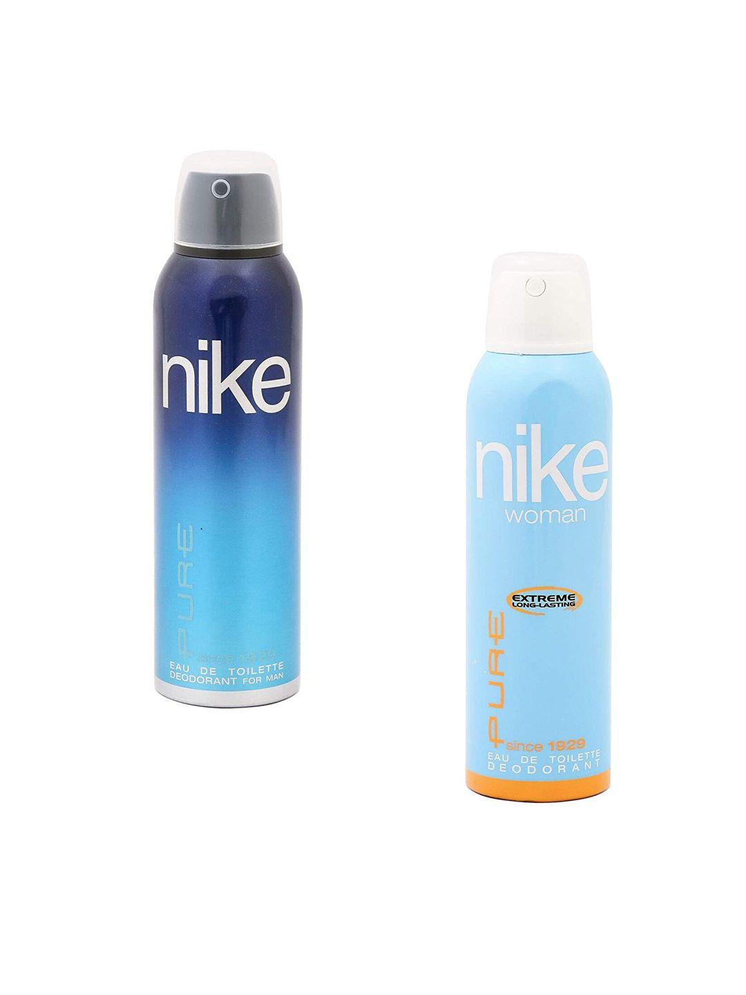 nike set of 2 extreme long lasting pure edt deodorants - 200ml each
