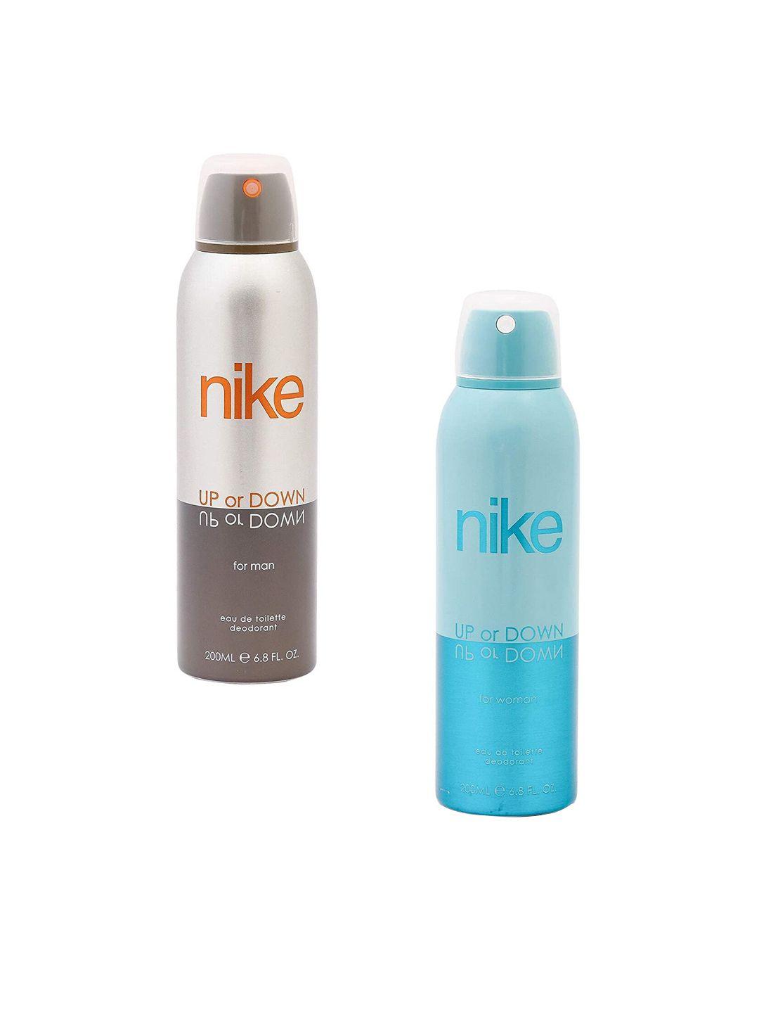 nike set of 2 long-lasting up or down deodorant - 200ml each