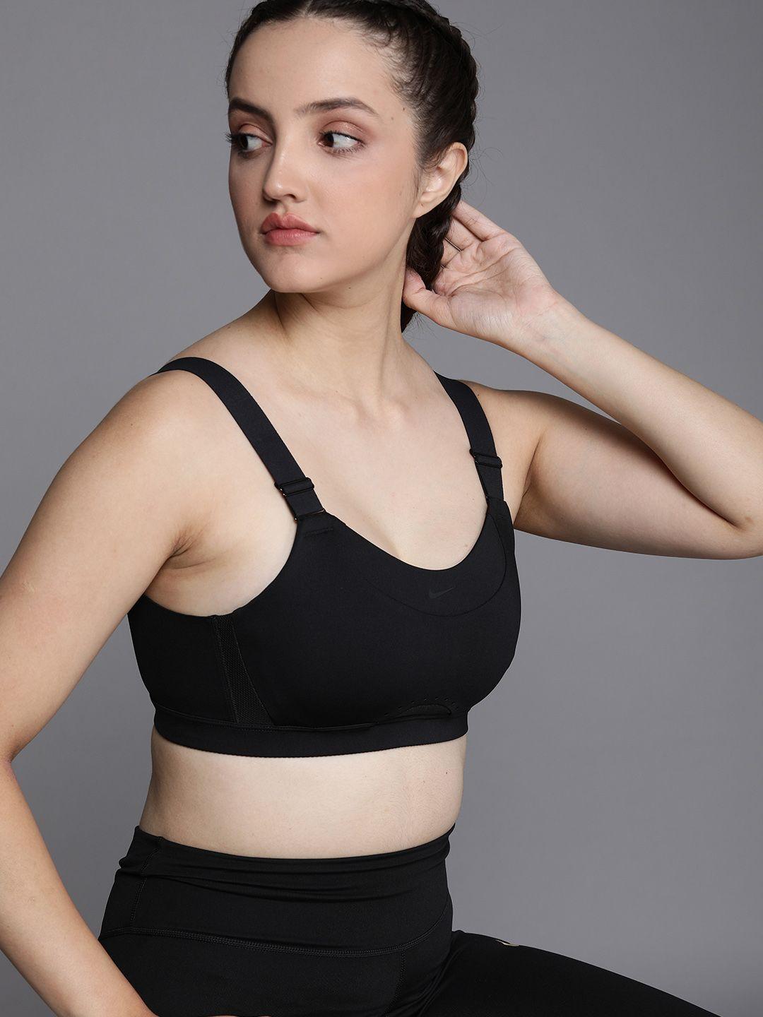 nike solid lightly padded bra