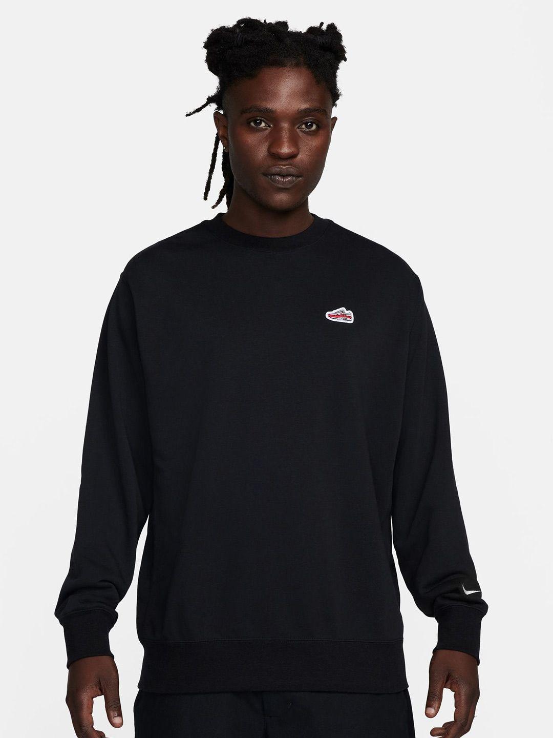 nike sportswear french terry crew-neck pullover cotton sweatshirt