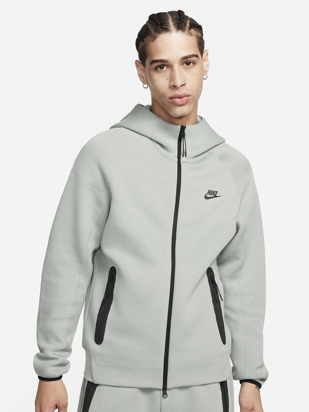 nike sportswear tech fleece windrunner full-zip hooded front-open sweatshirt