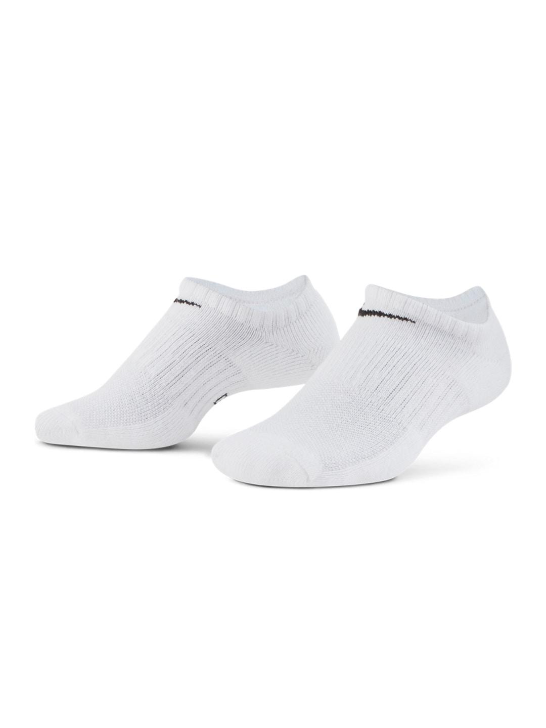 nike unisex pack of 3 white everyday cush ns training ankle length socks