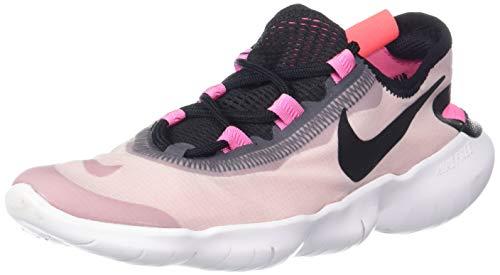 nike women's wmns free rn 5.0 2020 running shoes 6.5 us, platinum violet/black-pink glow (cj0270-004)