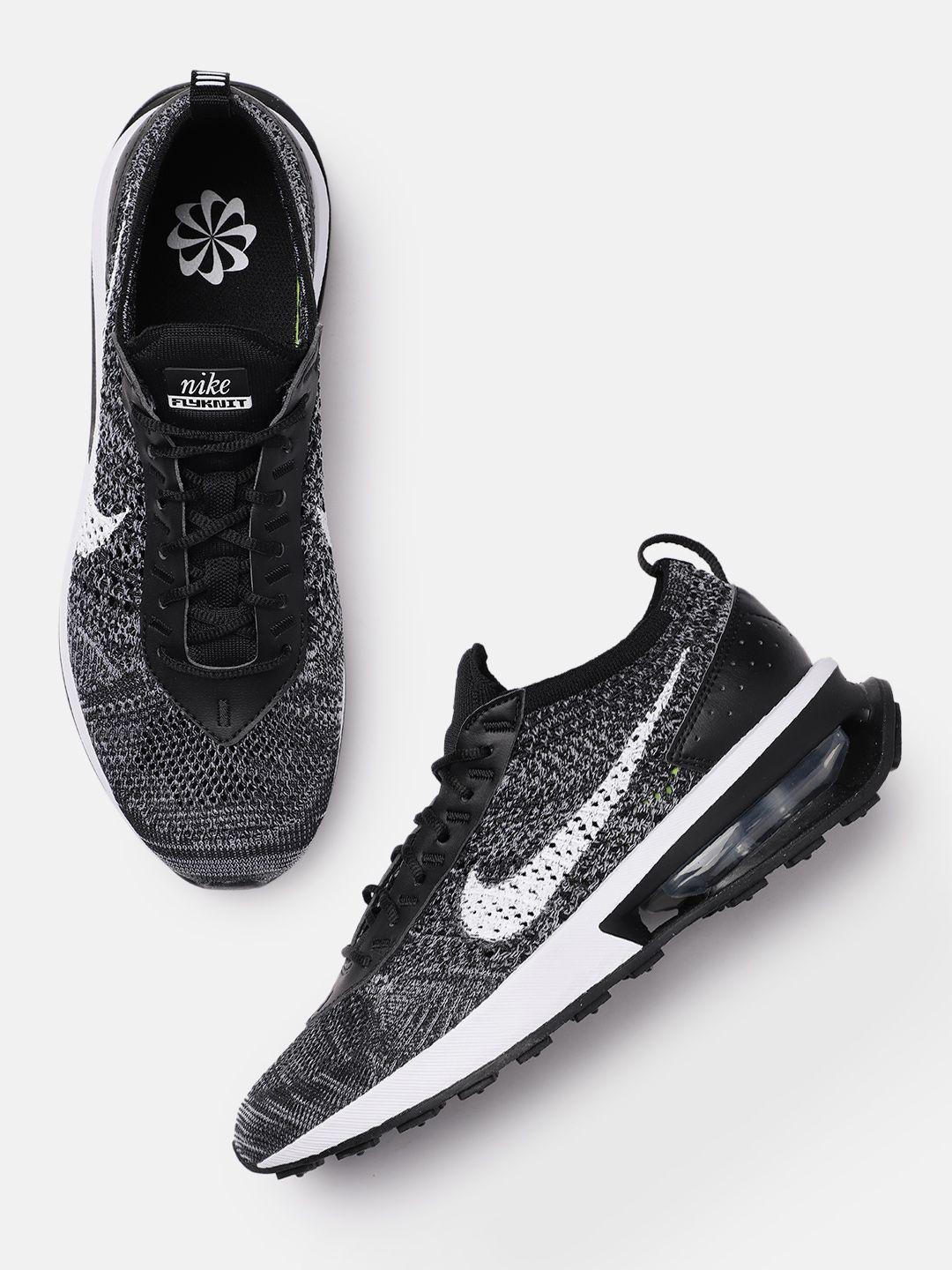 nike women black air max flyknit racer sneakers