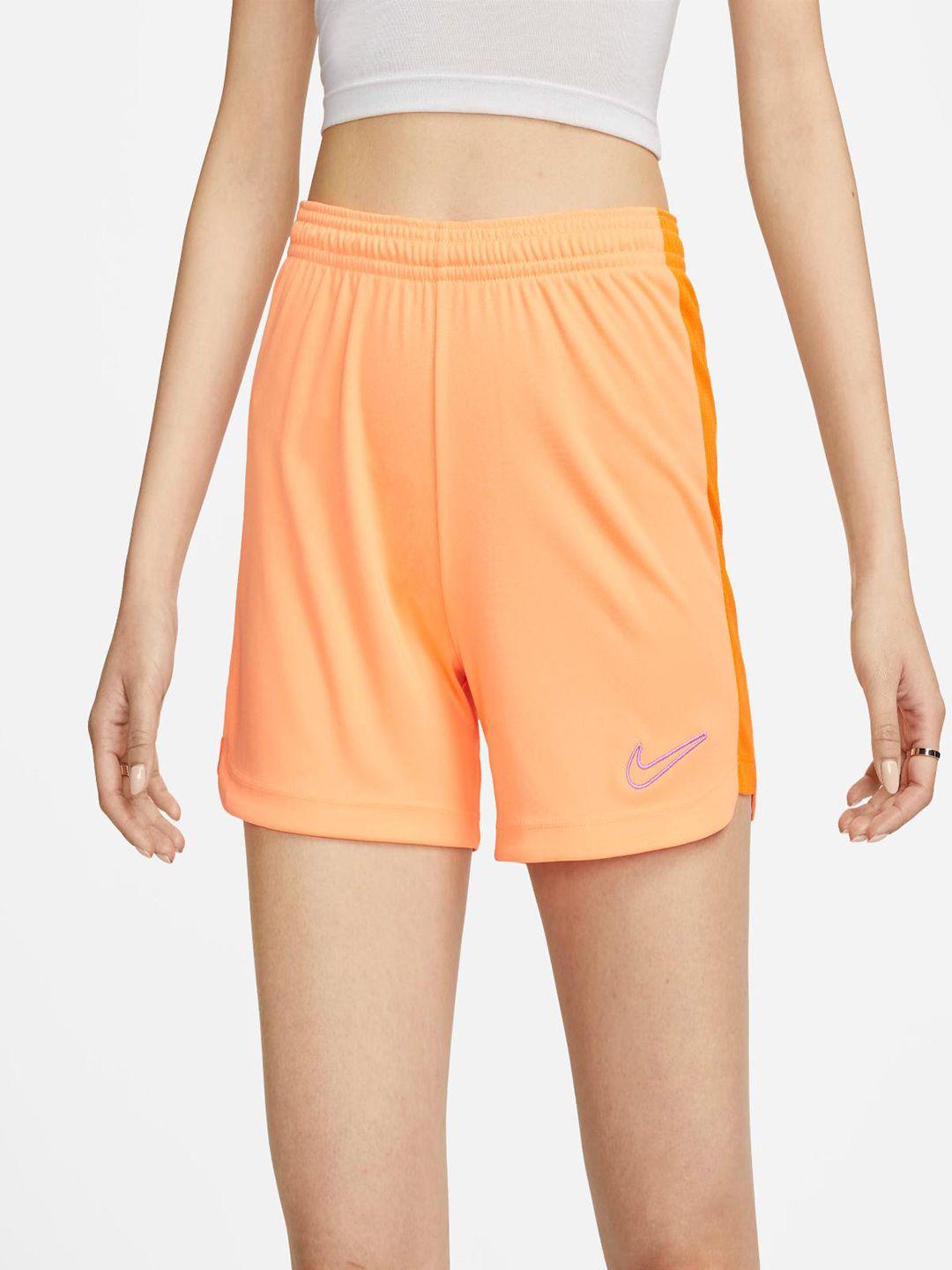 nike women dri-fit academy 23 football logo printed shorts