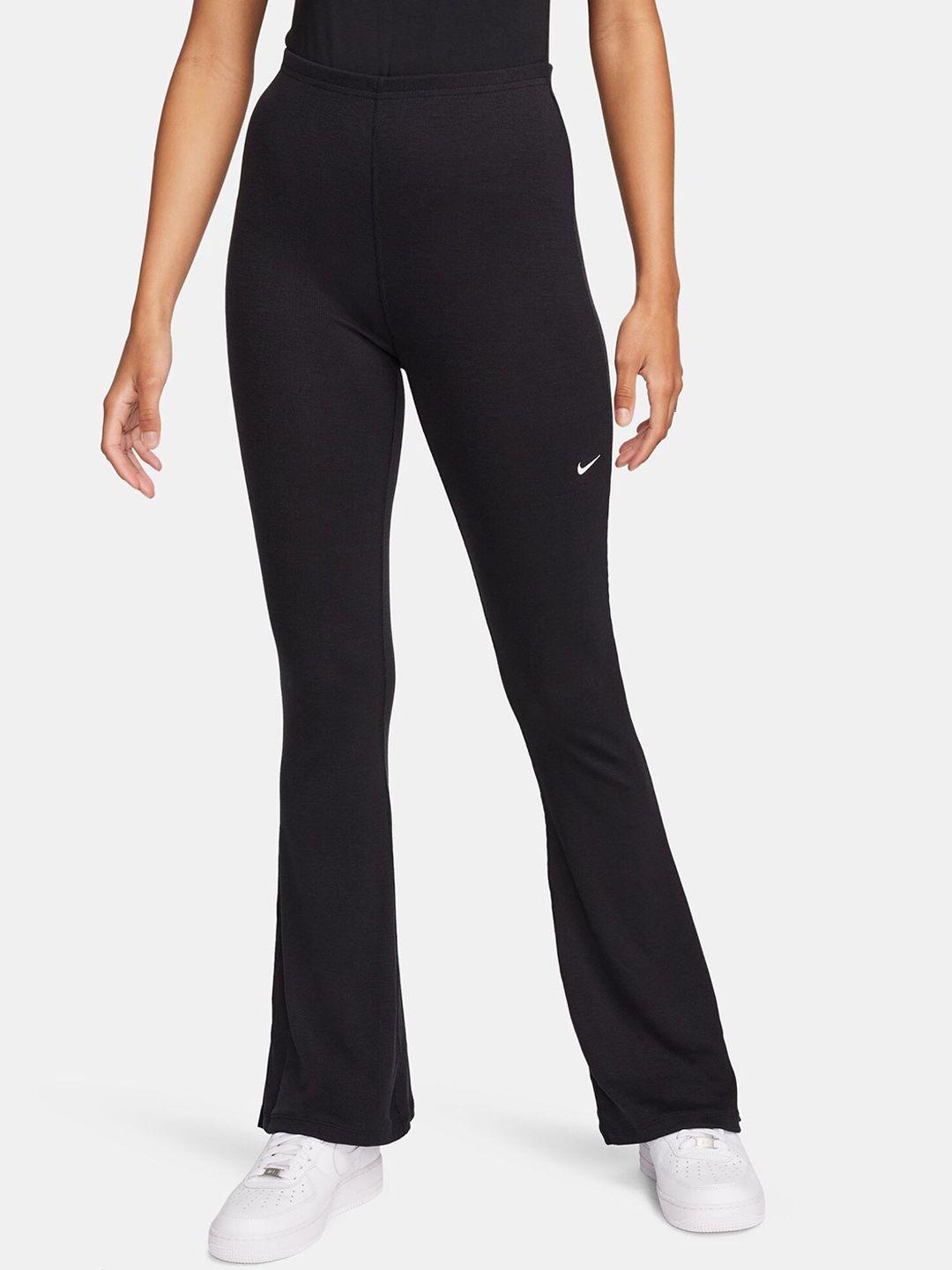 nike women mid-rise flared track pants