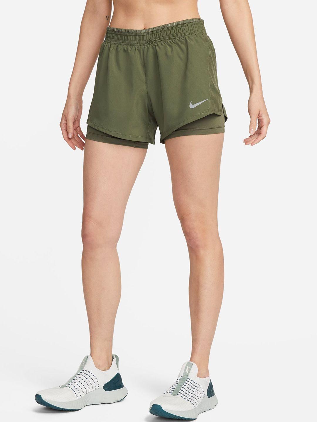 nike women mid rise sports shorts