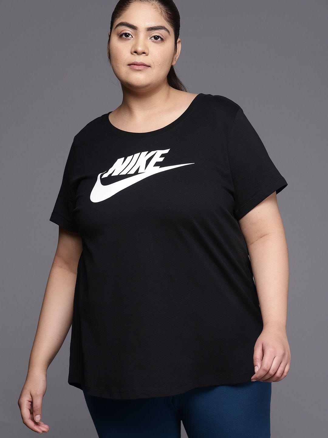 nike women plus size nsw tee essntl futura pure cotton t-shirt