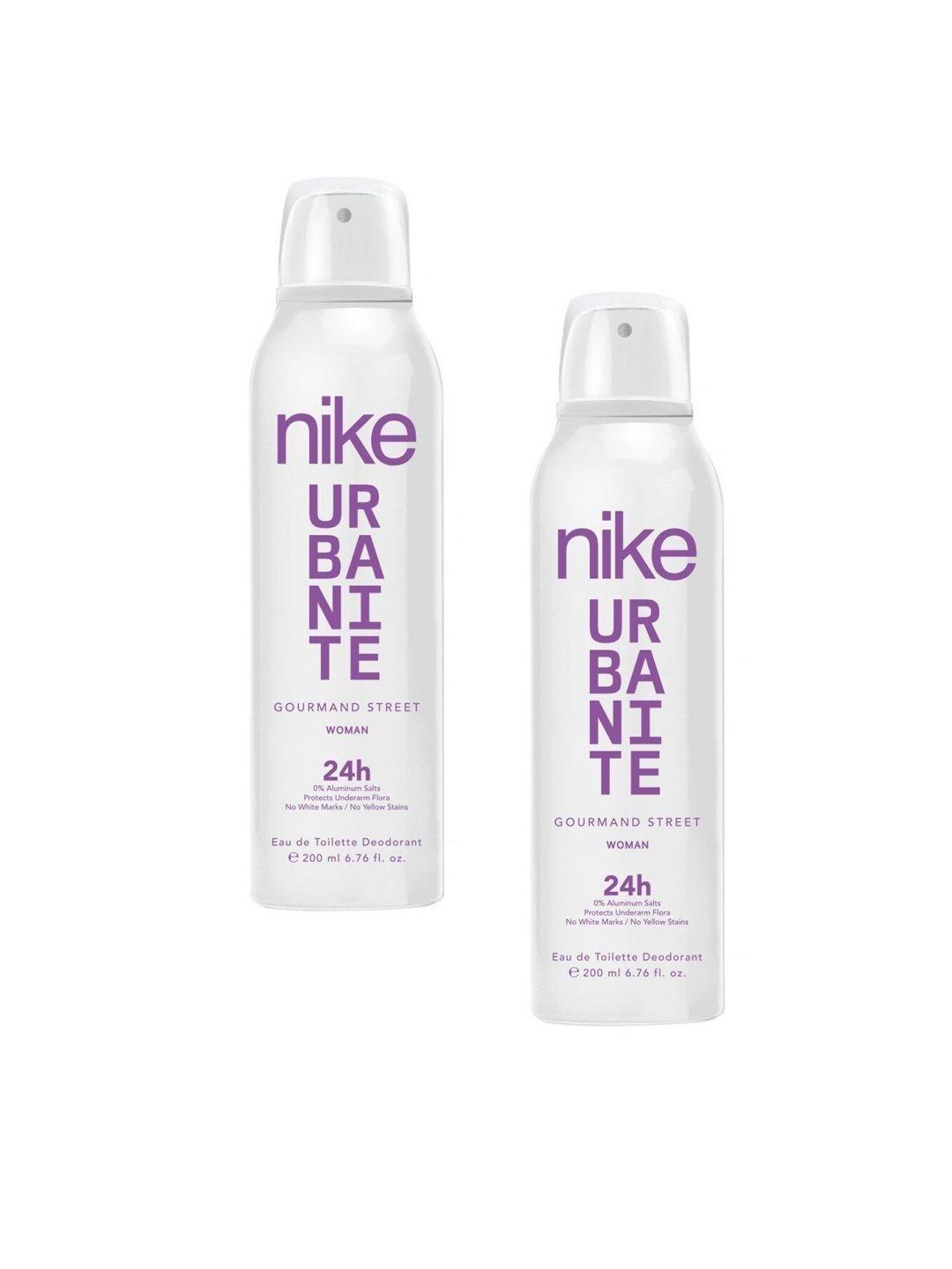 nike women set of 2 transparent gourmand street deodorant spray