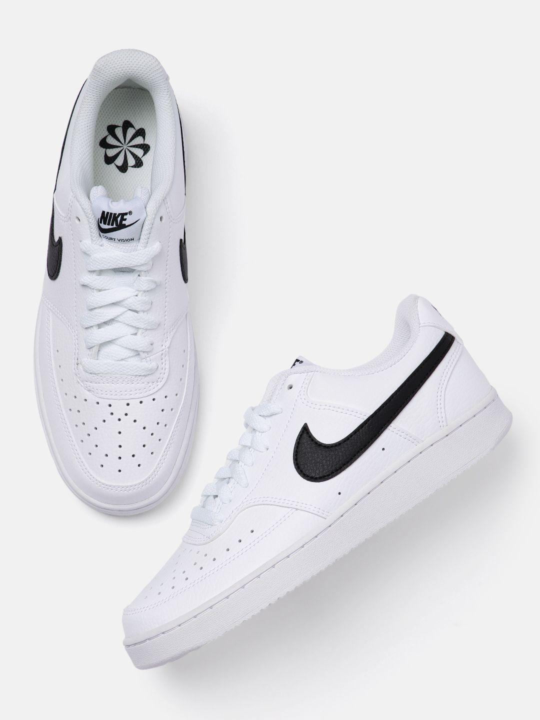 nike women white court vision low sneakers