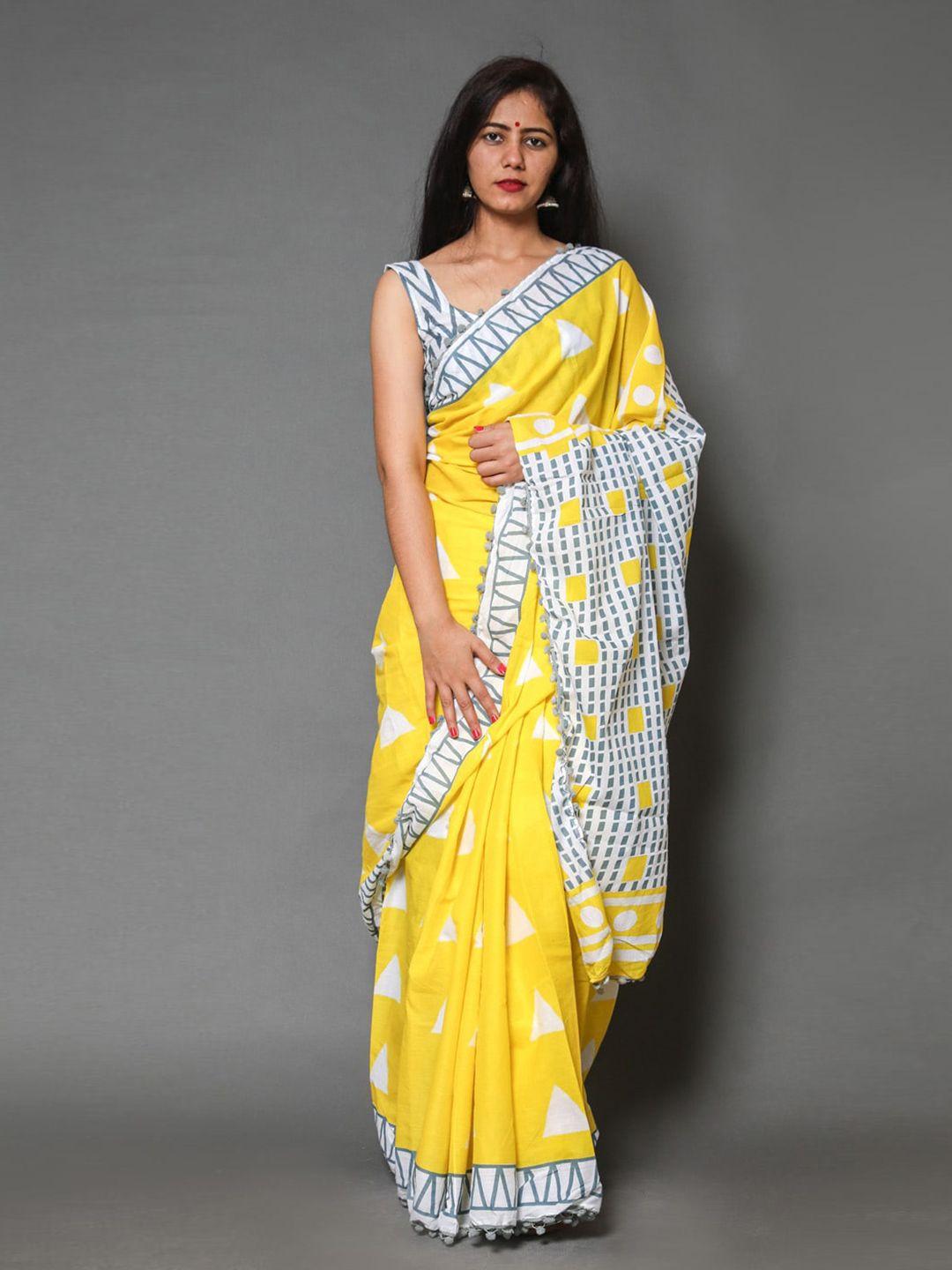 nikhilam pure cotton bagru saree