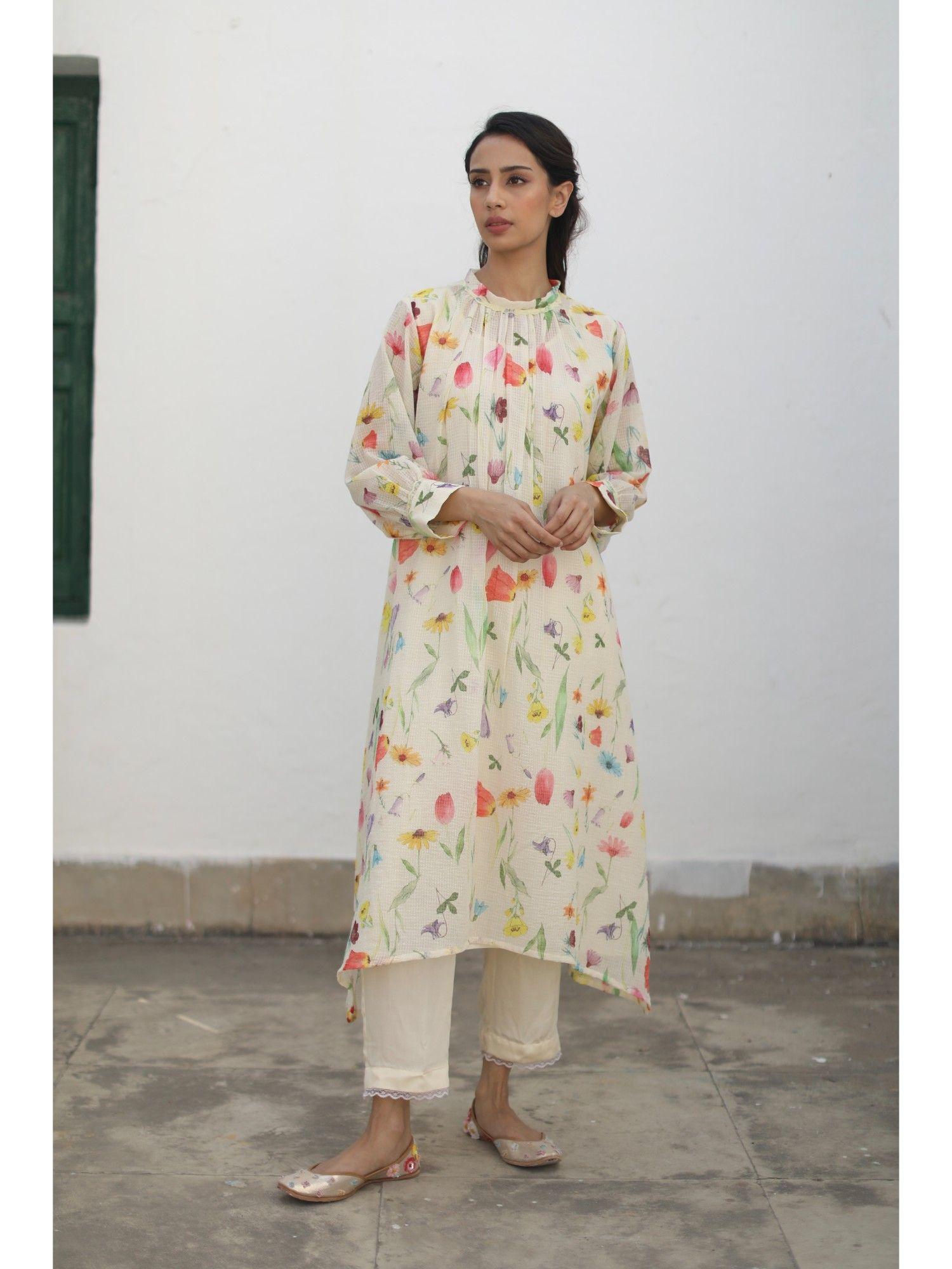 nilofer rose kurta (set of 3)