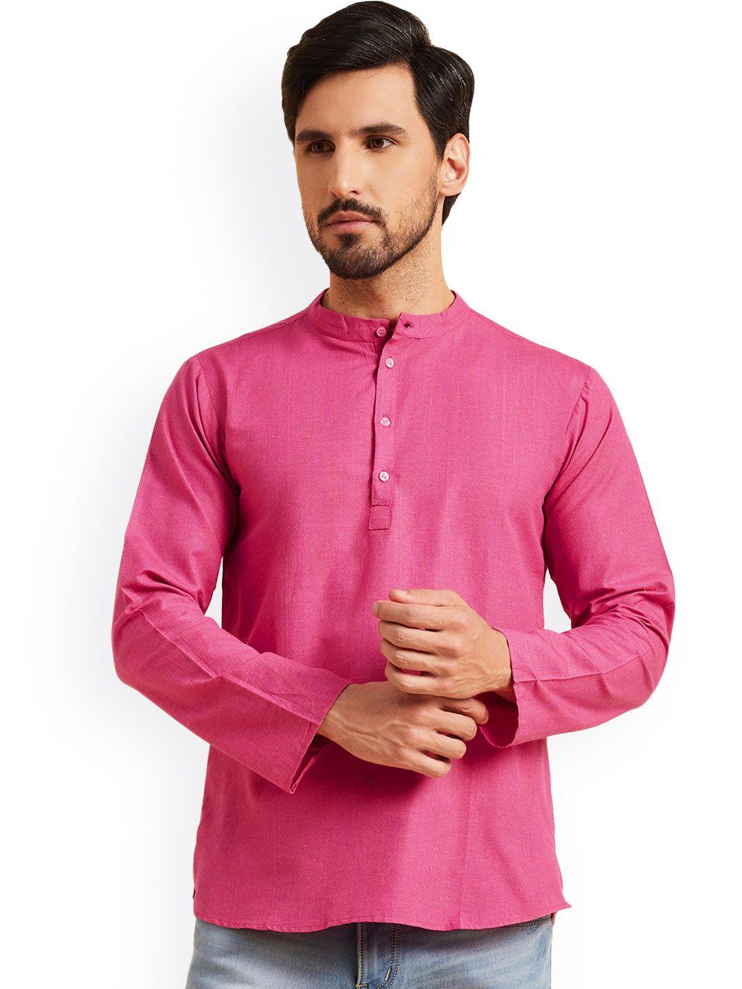 nimayaa band collar cotton straight kurta