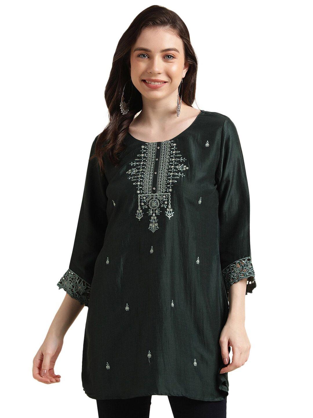 nimayaa ethnic motifs embroidered top