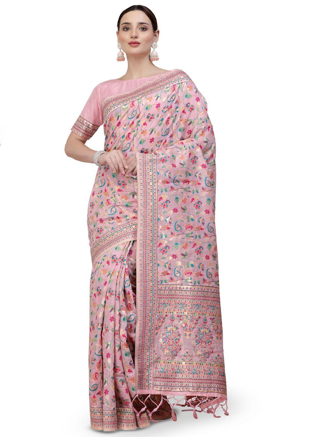 nimayaa floral woven design saree