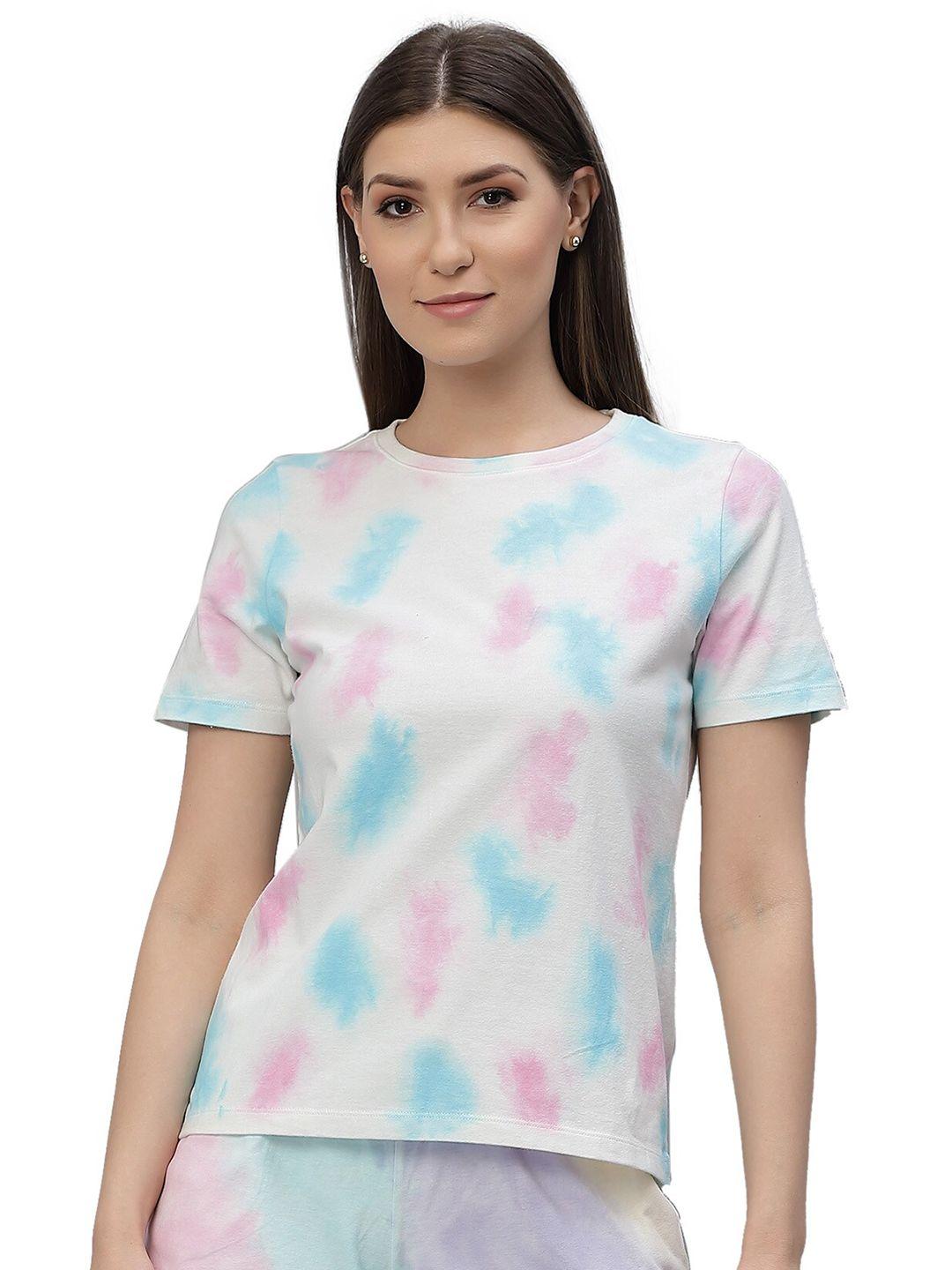 nimble women multicoloured printed t-shirt