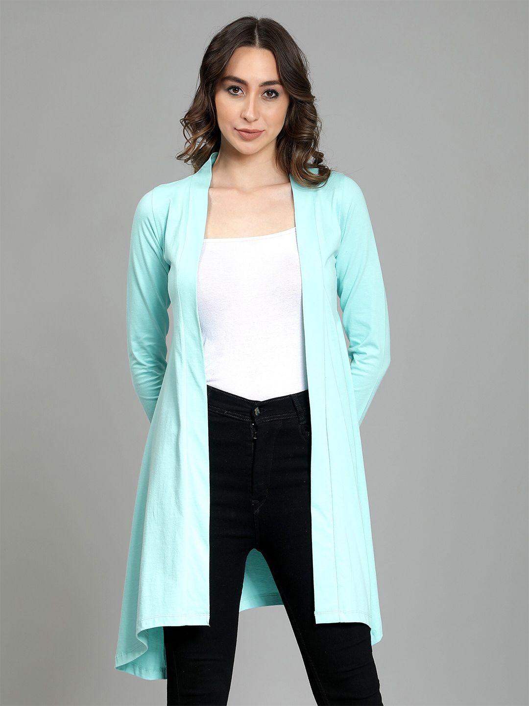 nimble open front longline pure cotton shrug