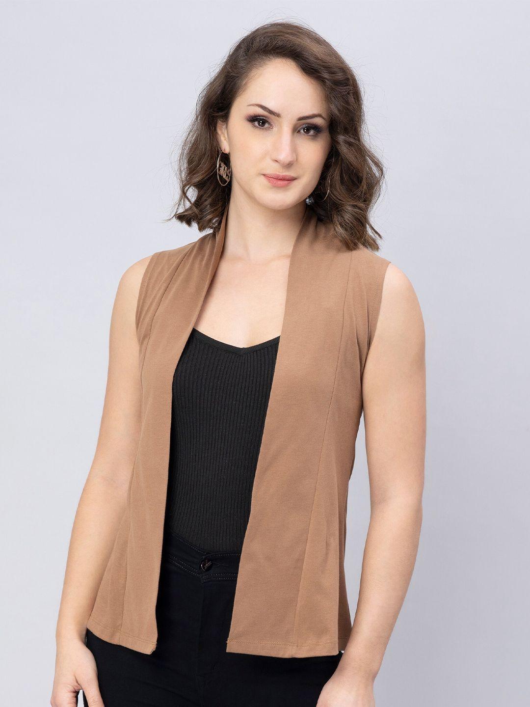 nimble open front pure cotton shrug