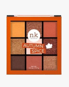 nine color eyeshadow palette  autumn spice