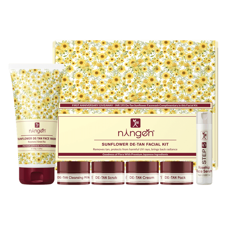 ningen sunflower de-tan facial kit