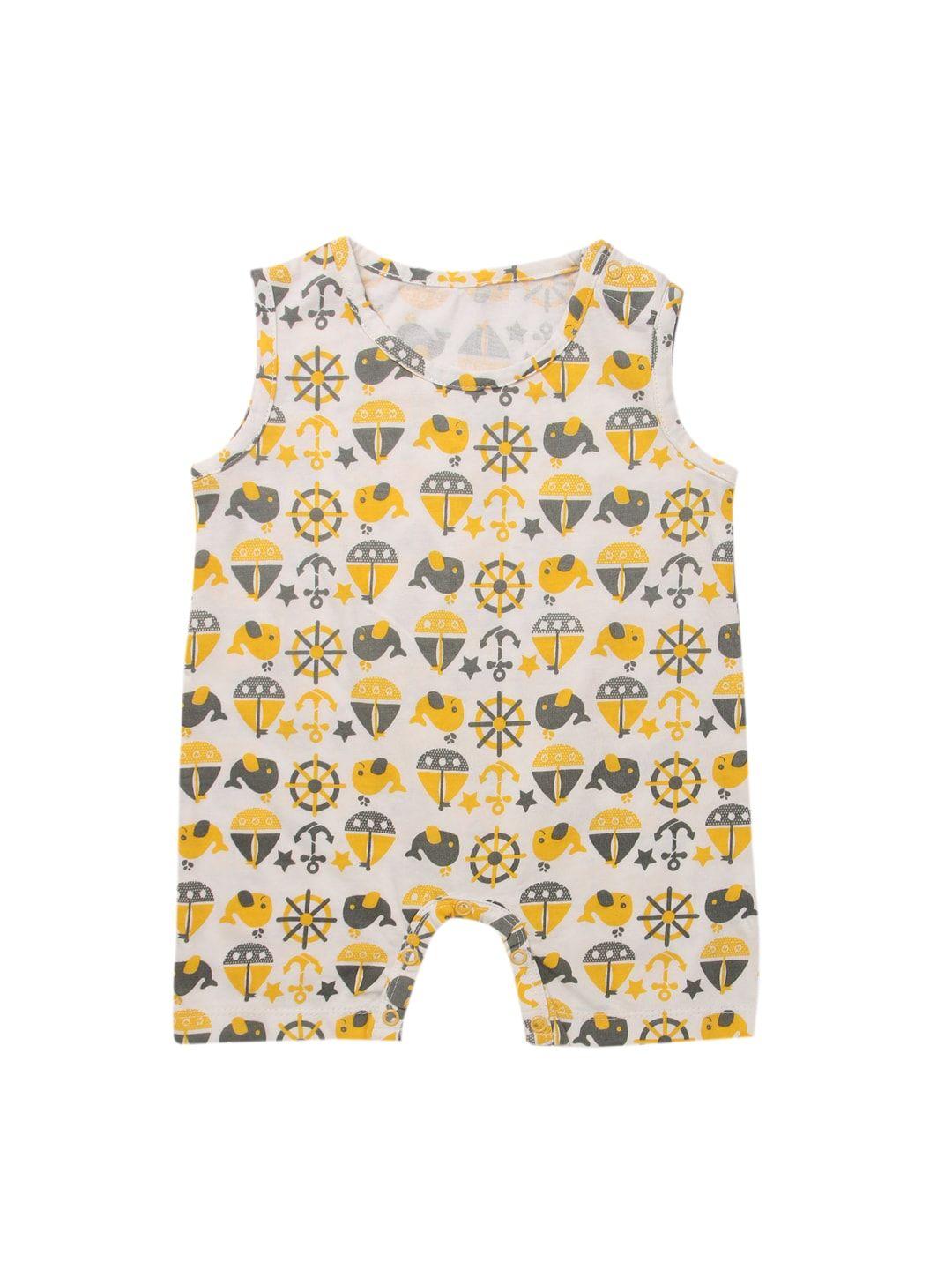 nino-bambino-infant-girls-off-white-&-yellow-printed-organic-cotton-sustainable-romper