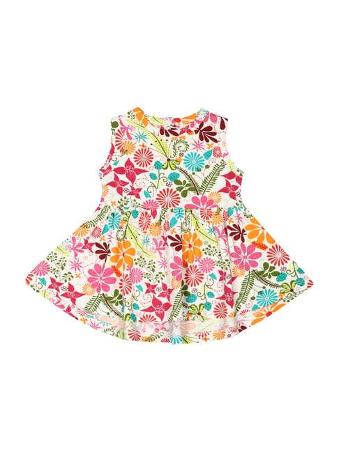 nino bambino kids multicolor organic cotton floral print dress