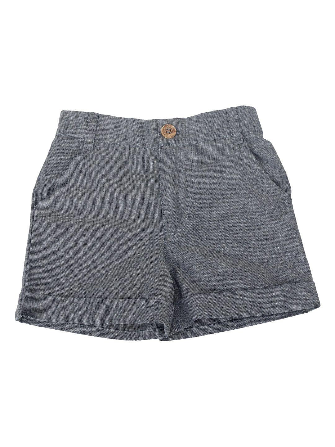 nino bambino unisex kids grey regular shorts