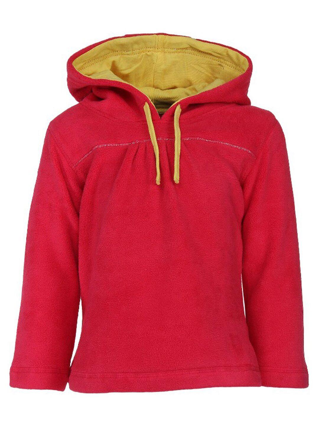 nino bambino unisex kids red hooded sweatshirt