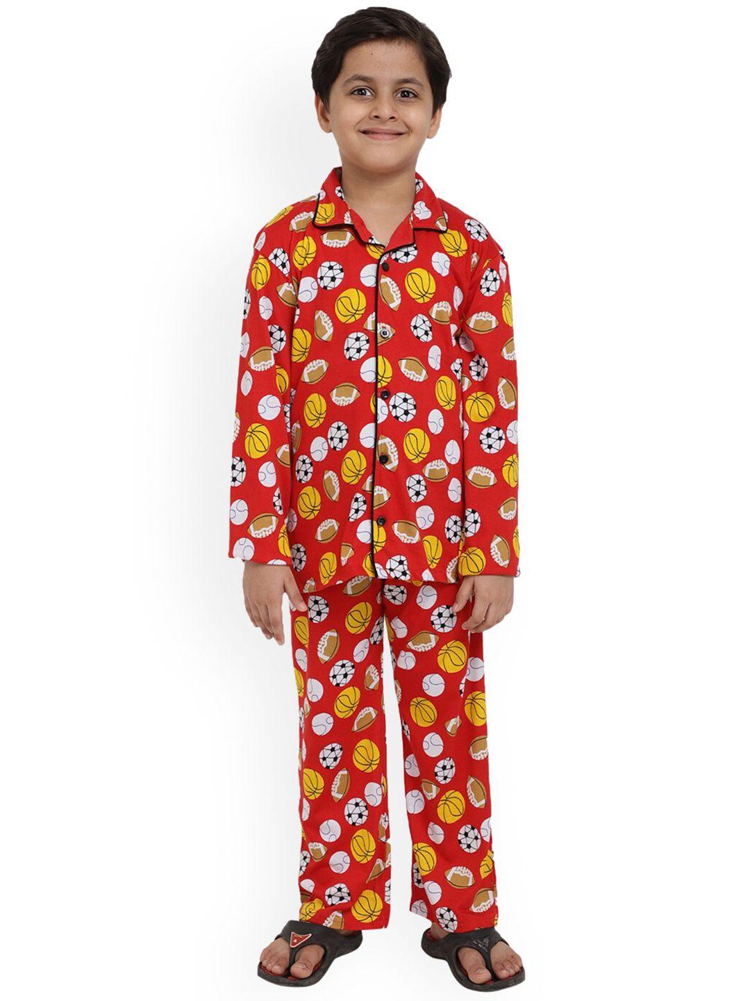 ninos dreams boys conversational printed night suit