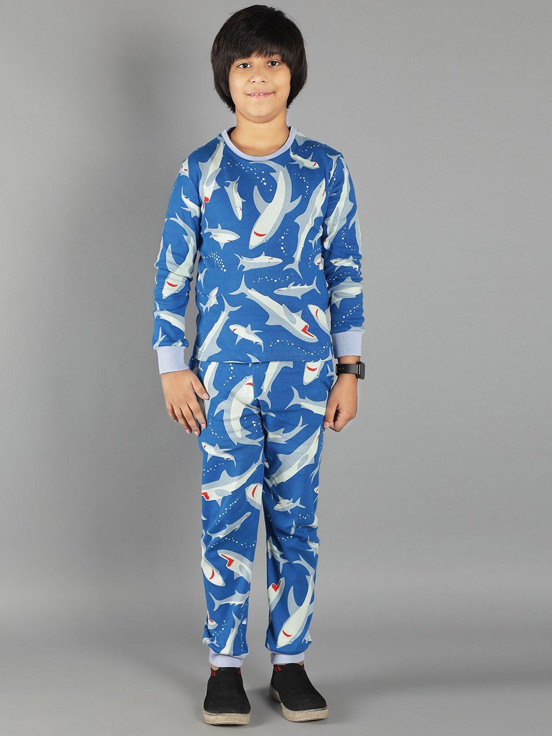 ninos dreams boys printed night suit