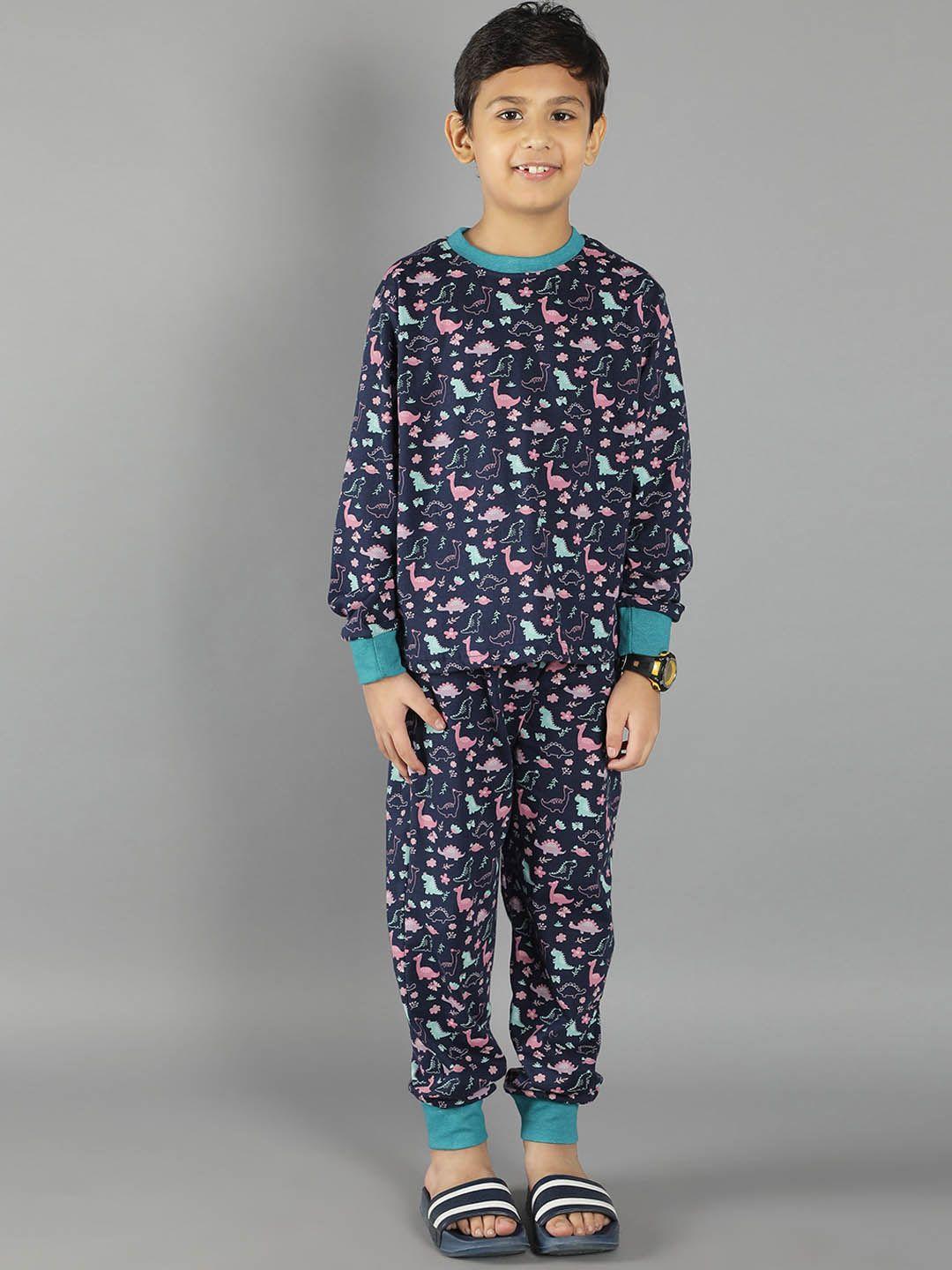 ninos dreams boys printed night suit