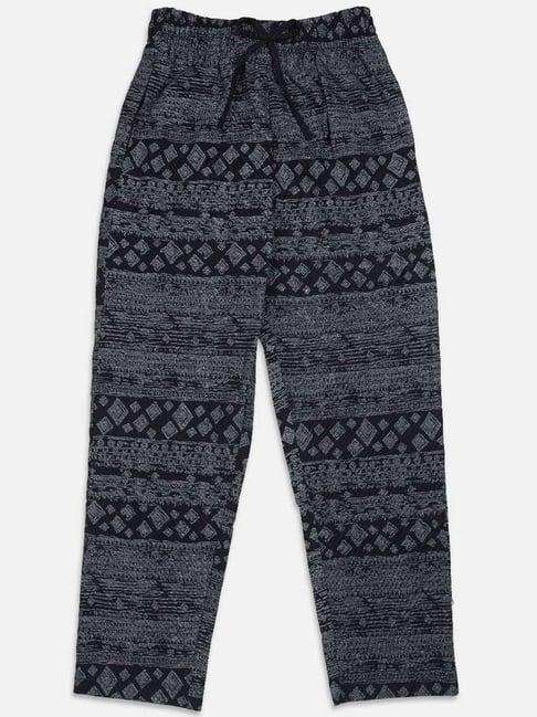 nins moda kids navy printed pants