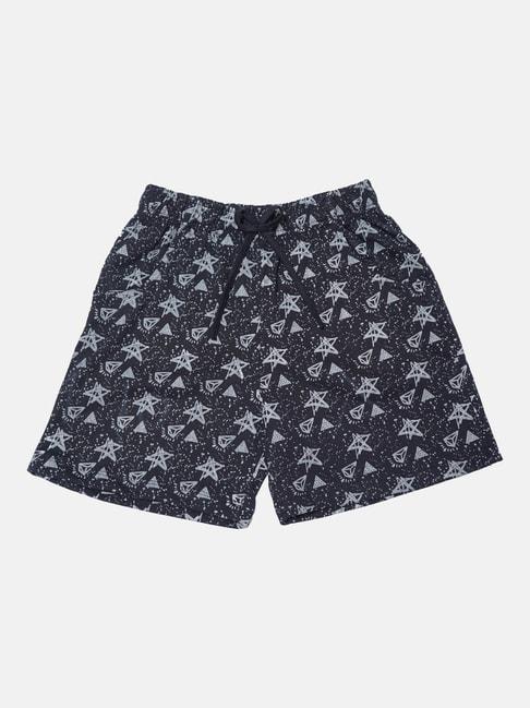 nins-moda-kids-navy-printed-shorts