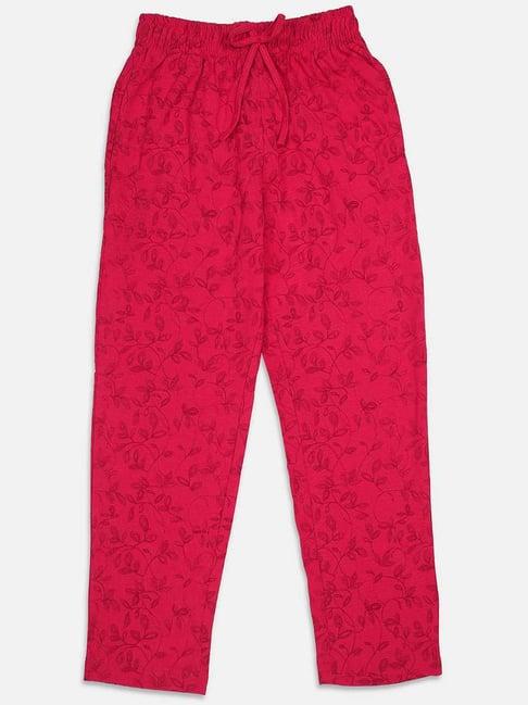 nins moda kids pink printed pants