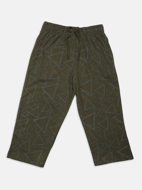 nins moda kids olive printed capri