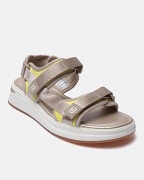 nira dual-strap sandals with velcro closure