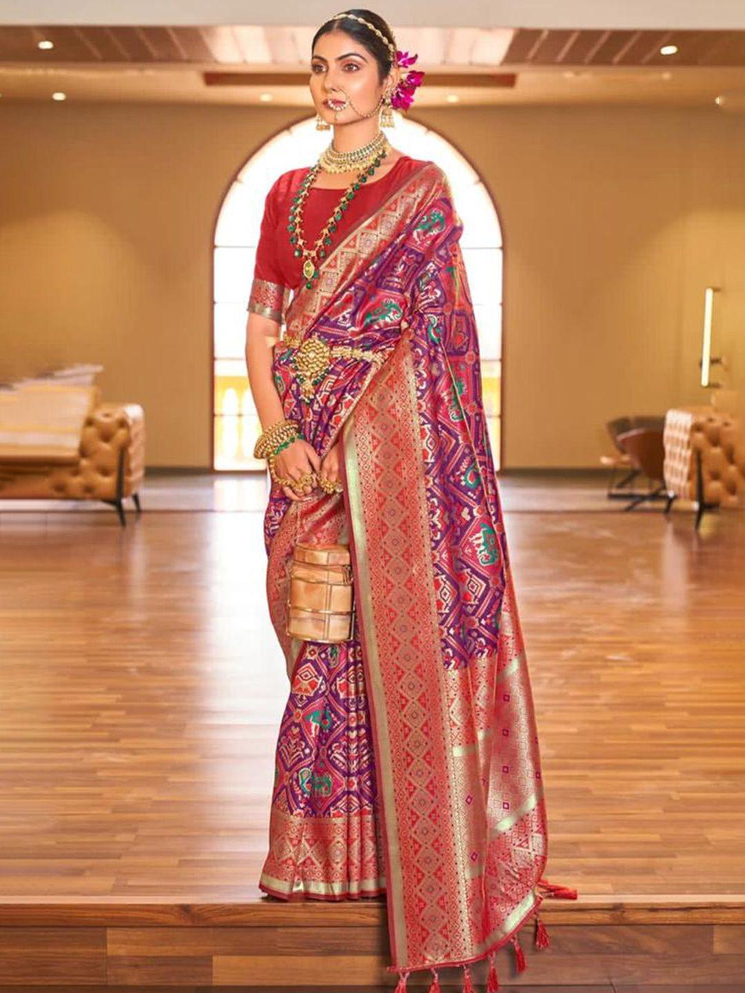nirja fab ethnic motifs woven design zari art silk banarasi saree